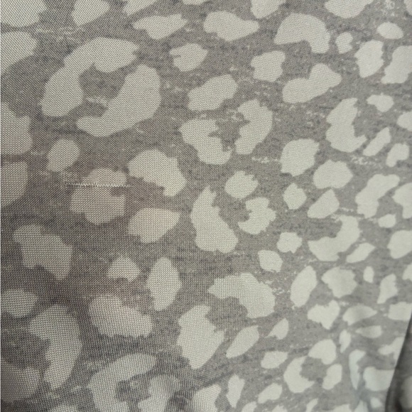 Rene Rofe Grey Animal Print Robe & Chemise Sleep Set M - Picture 9 of 10